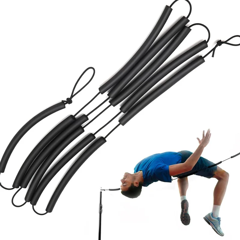 1 Pc Rope High Jump Training Equipment High Jump Bungee Elastic Crossbar Foam Track Rope Soft High Jump Height Training Belt