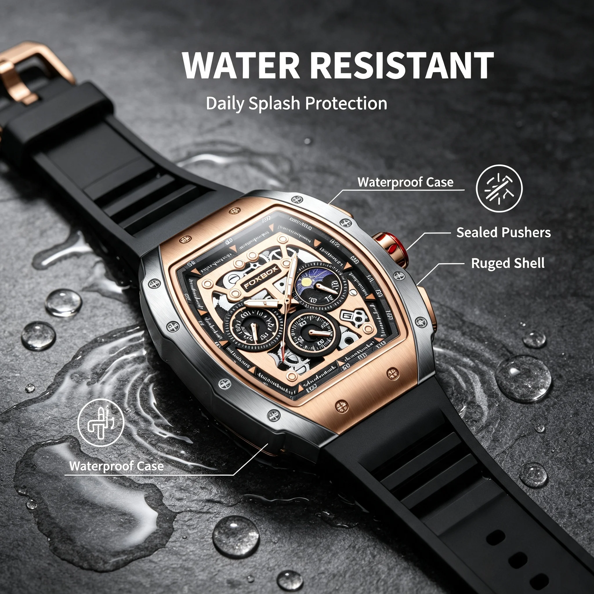 2026 New Sports Watch Men Top Brand Luxury Mens Watches Business Waterproof Military Quartz Chronograph Wristwatch Montre Homme