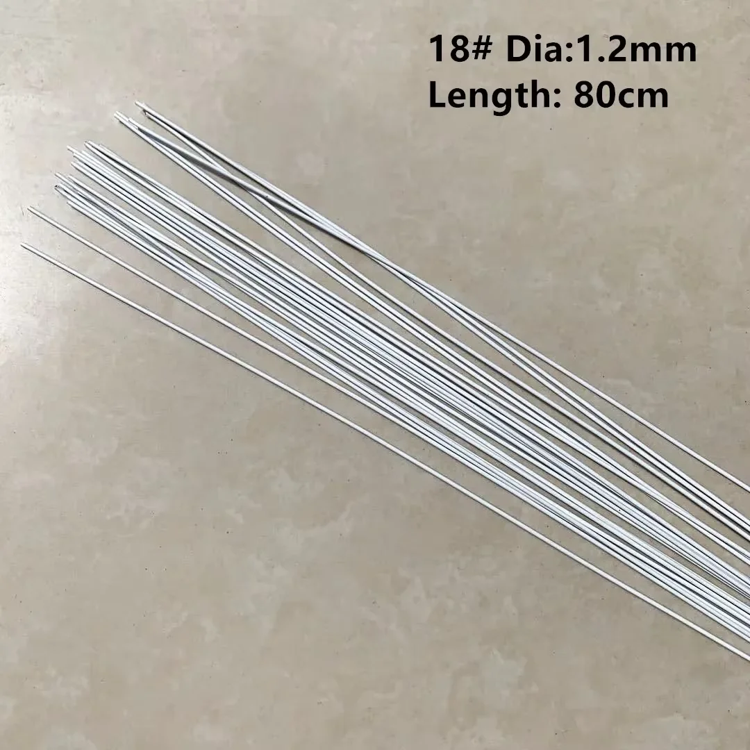 30 Stück, 60 cm Länge, 18 # 1,2 mm/0,047 Zoll papierbeschichtete grüne Eisendrahtstränge für DIY-Nylonblumen / Blumenmaterialien, handgefertigt – Detail 3