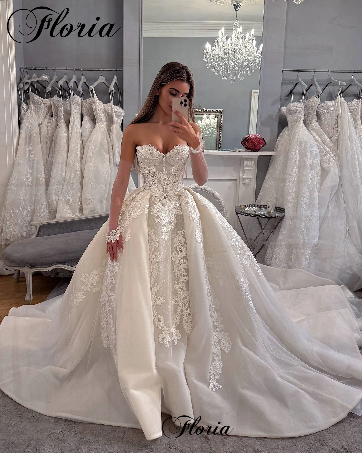 New Elegant Lace Wedding Dresses Sweetheart Country Wedding Gowns For Women Sleeveless Bridal Dresses 2025 Vestido Blanco