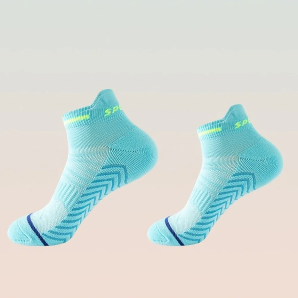 Simple Mesh Men Women Marathon Sports Socks Stripe Elastic Men's Running Short Ankle Socks Tube Sock Hosiery Cycling