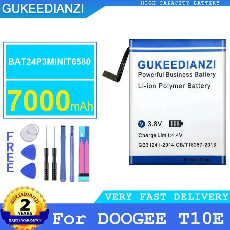 

BAT24P3MINIT6580 7000 мАч долговечный аккумулятор для мобильного телефона хорошая низкотемпературная производительность для Doogee T10E