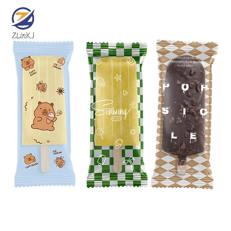 100 Uds. Bolsas de paletas de hielo de calidad alimentaria bolsas de paletas de plástico desechables almacenamiento de congelación bolsa de molde de helado