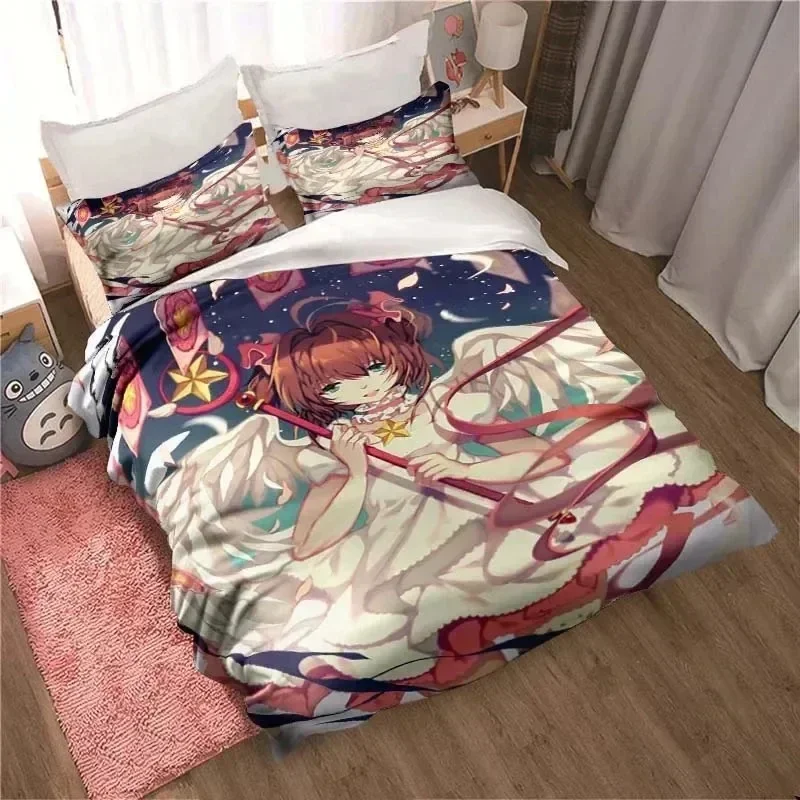 2026 Cardcaptor Sakura All Season Twin Bedding Set Comforter Set Bed Duvet Cover Double King Comforter Cover Home Textile