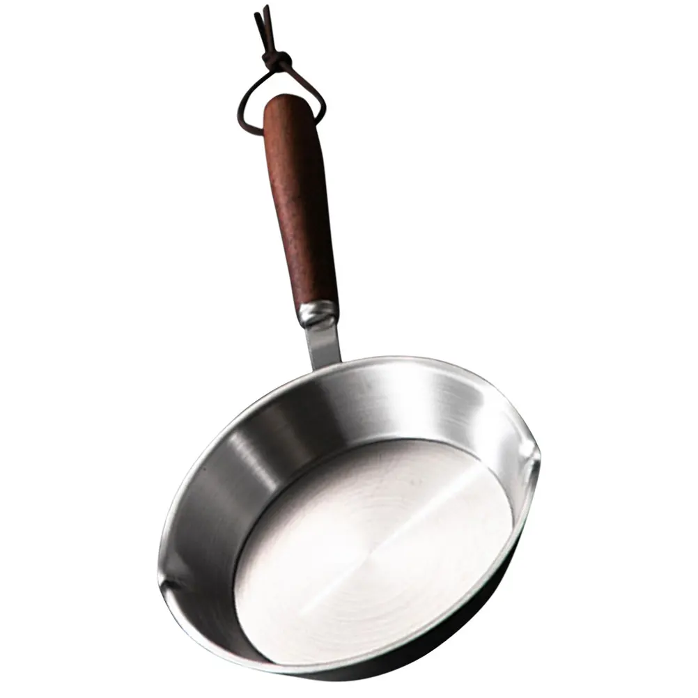 

Mini Omelet Pan Dash Frying Egg Breakfast Stainless Steel Fried Pans Single Cover