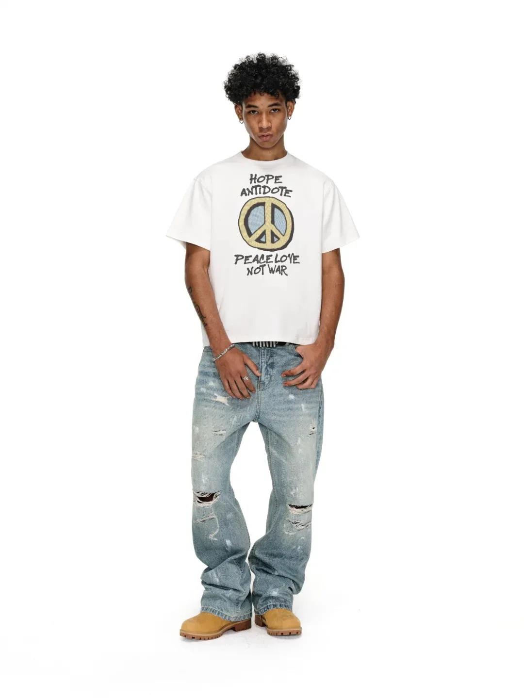 Надежда, чтобы заменить войну с любовью и мирю, брендовая футболка с короткими рукавами и принтом для пары, хлопковая повседневная модная футболка унисекс для отпуска