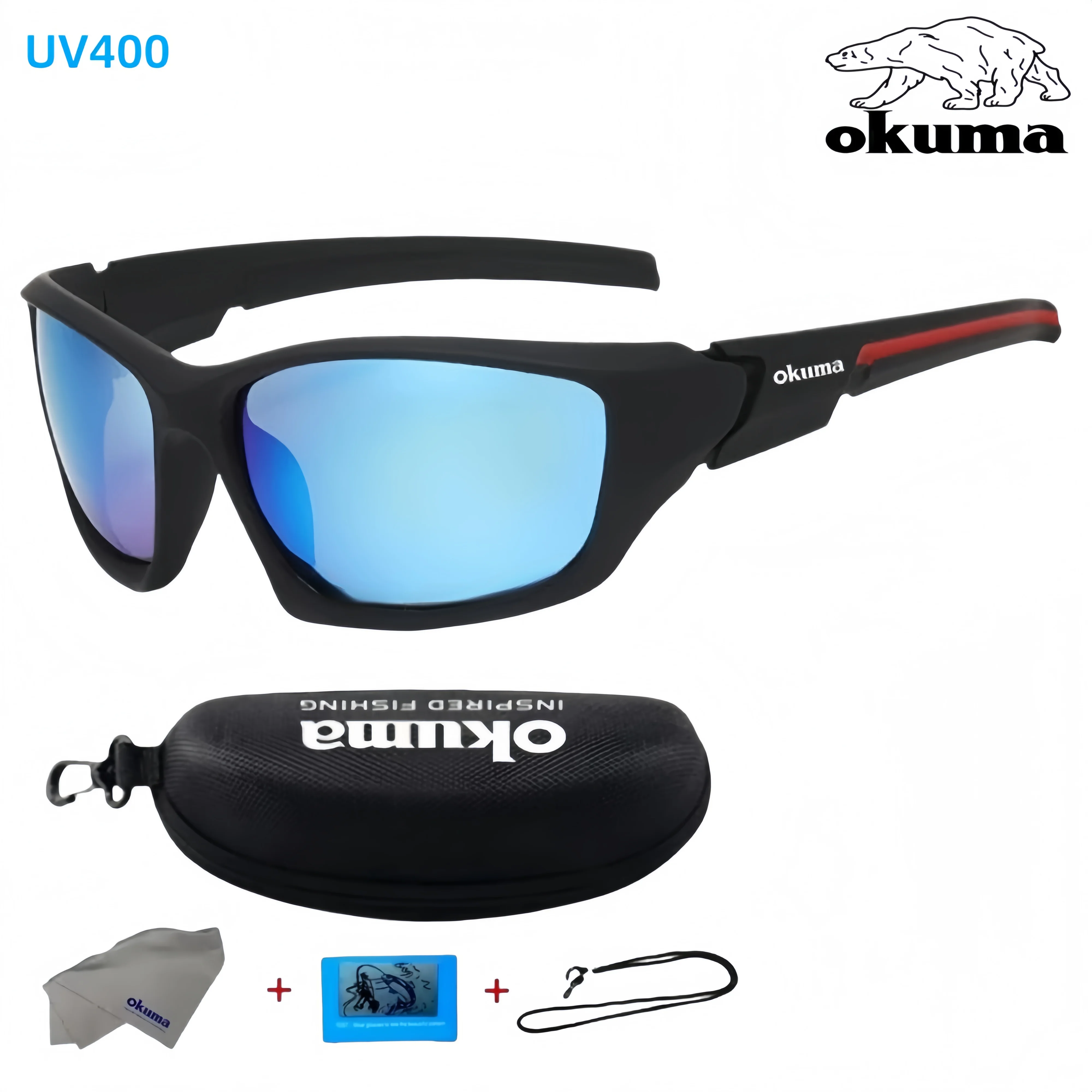 

Okuma UV400 polarized cycling glasses for outdoor driving, fishing, and UV protection