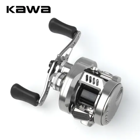 Kawa Fishing Reel Cast Drum Wheel DK100/150/200 Drag 7/15kg Casting Reel12+1BB Weigt 188/203g Metal Body Handle With Rubber Knob