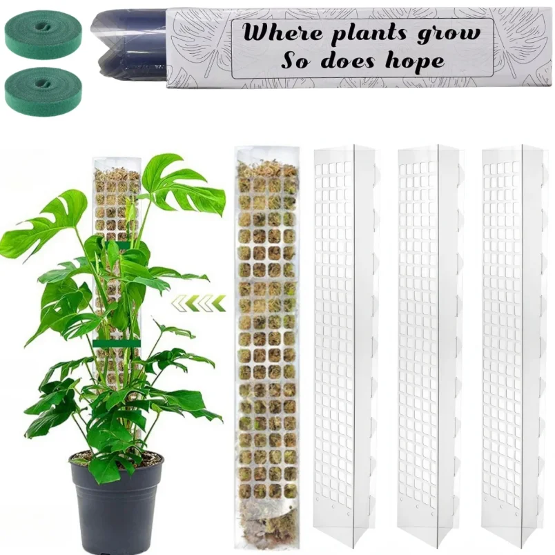 

Moss Pole Plastic Plant Stand Indoor Climbing Plants Guardian Tutors Pot Moss Stick For Plants Growth Garden Support Accessories