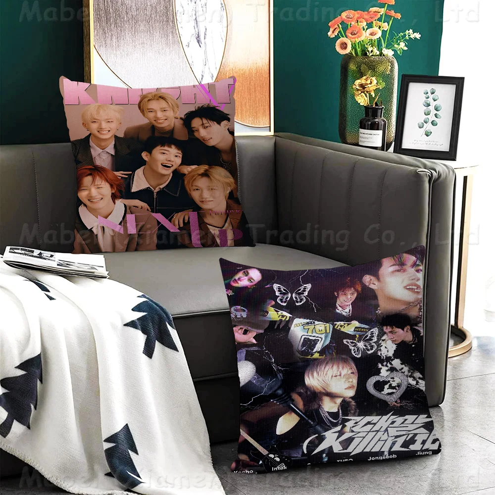 Custom P1Harmony KPOP Personalized Picture Text Home Decorative Pillows Household Gifts 45x45cm