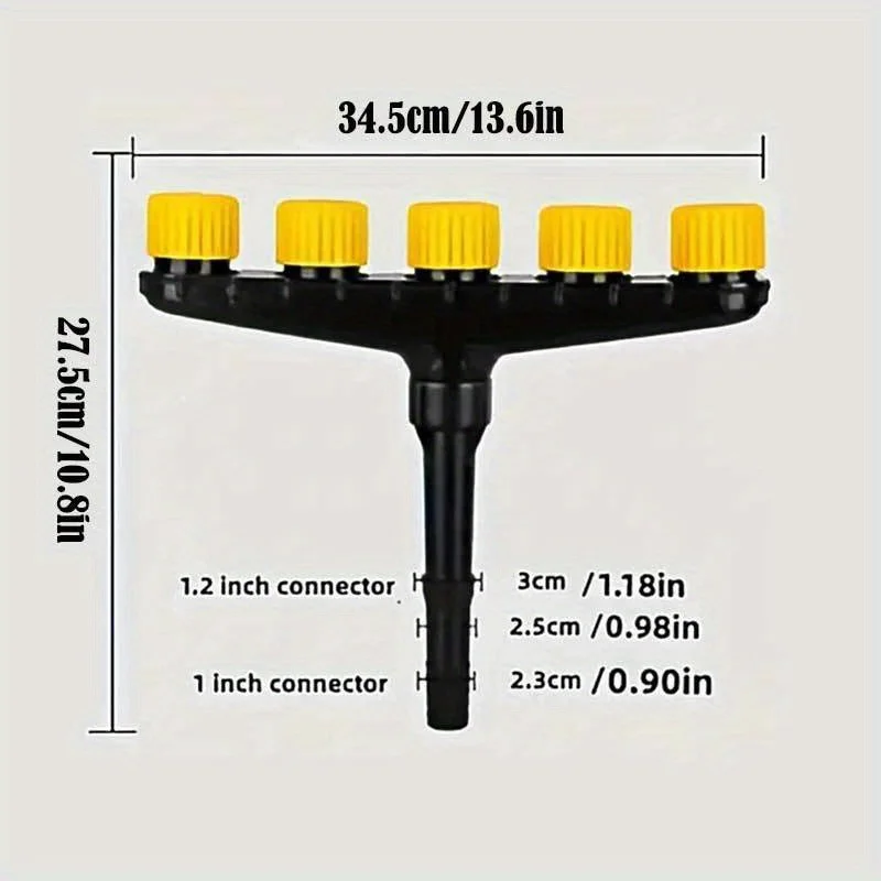 Multi-hole Spraying Spray Head, Improves Efficiency, Anti-corrosion, Anti-clogging for Most Water Pipe Interfaces