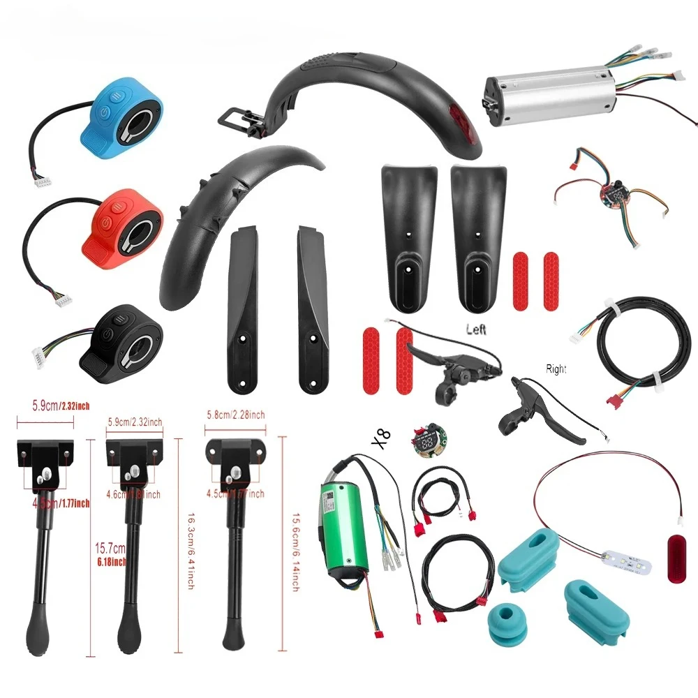 For X6/X7/X8/X9 Various Repair Spare Parts Controller Finger Throttle Fender Kickstand for HX X6 X7 X8 X9 Electric Scooter