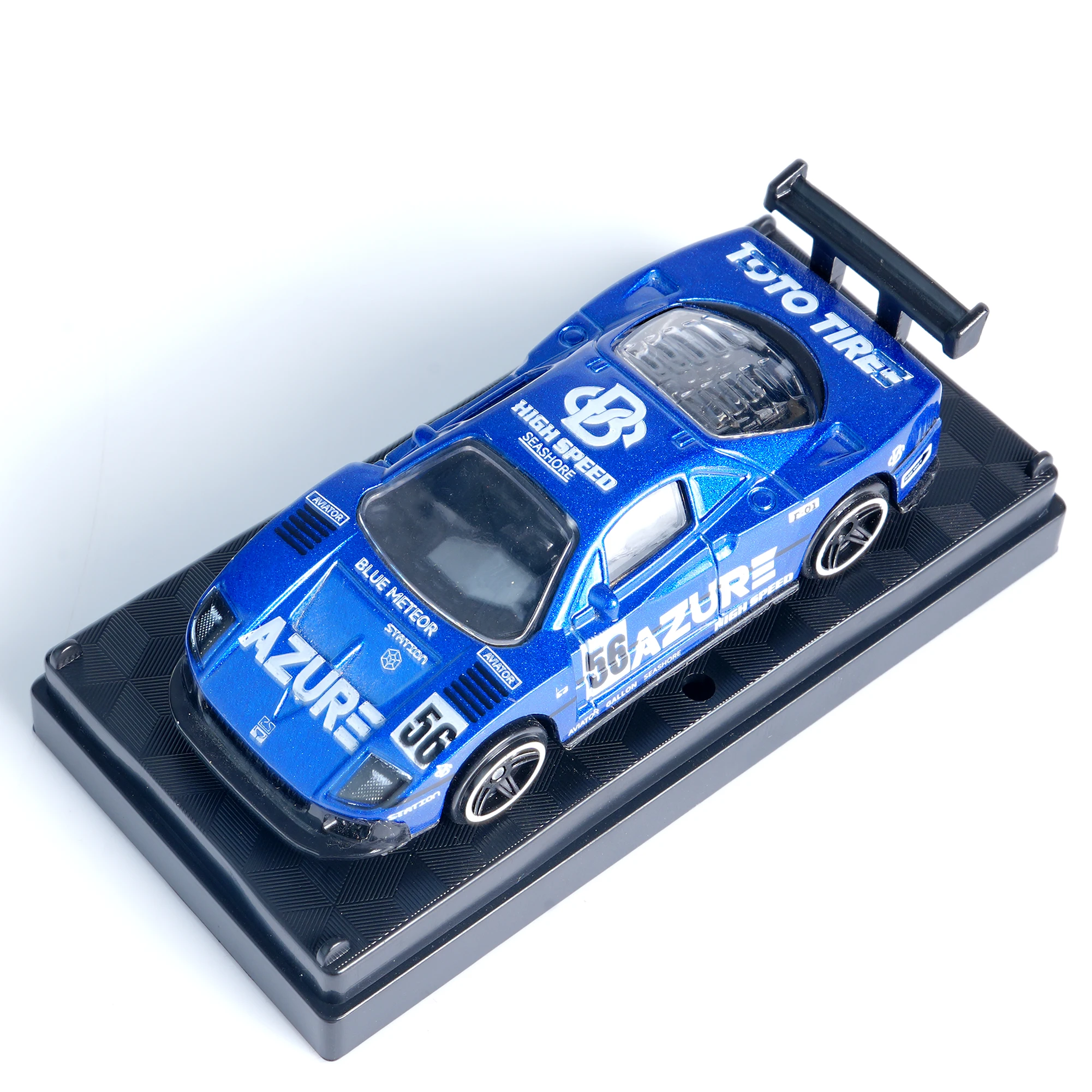 1:64 New Miniature Blue Flame Alloy Die-Cast Sports Simulation Racing Car Model Toy for Boys, Display Decoration, Collectible Gift, Creative Car Enthusiast Birthday Christmas Present
