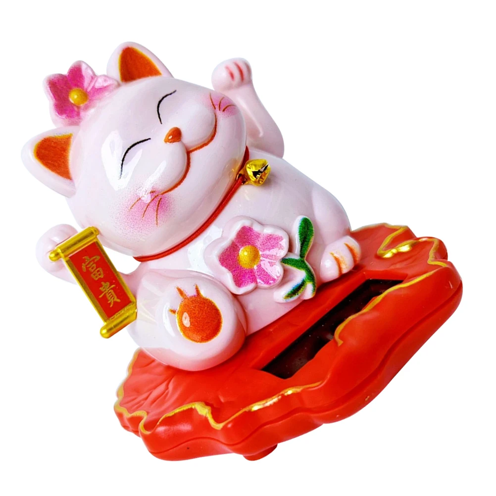 

Waving H Japanese Decorations Cat Decoration Plastic Car Dashboard Japanese Home Decor Mini Statues Good Fortune Prosperity