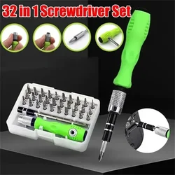 Multifunctional 32 In 1 Screwdriver Combination Household Portable Cross Magnetic Precision Screwdriver Set Maintenance Tool