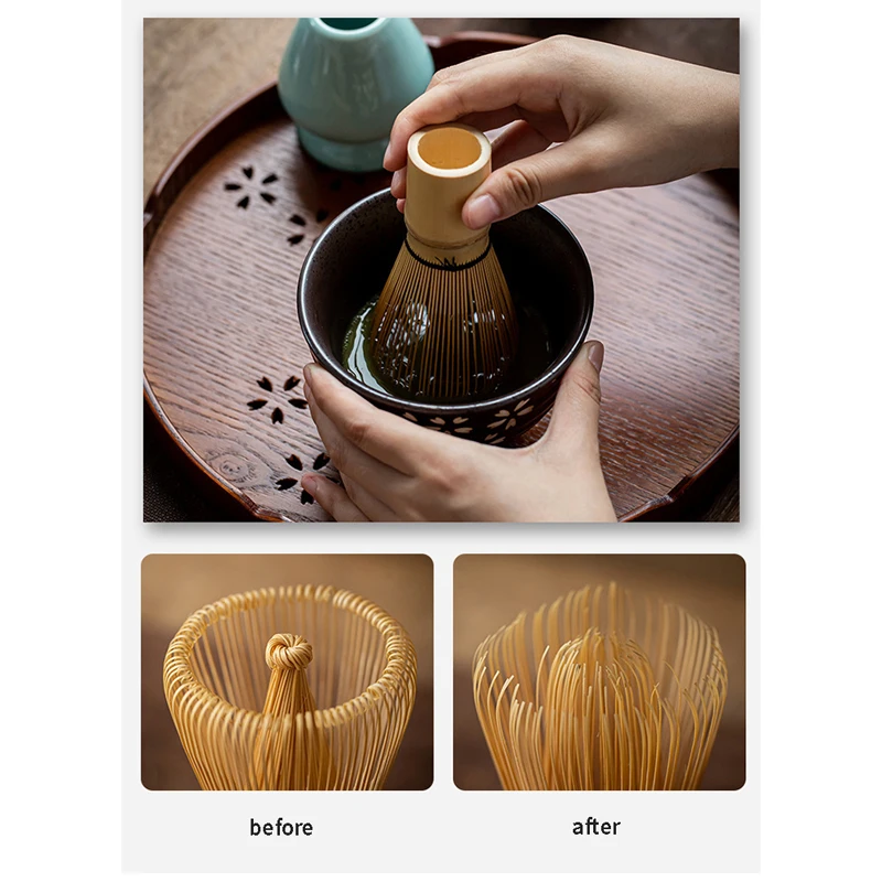 Handmade Home Easy Clean coconut Matcha Tea Set Tool Stand Kit Bowl Whisk ScoopBirthday gift Ceremony Kitchen supplies