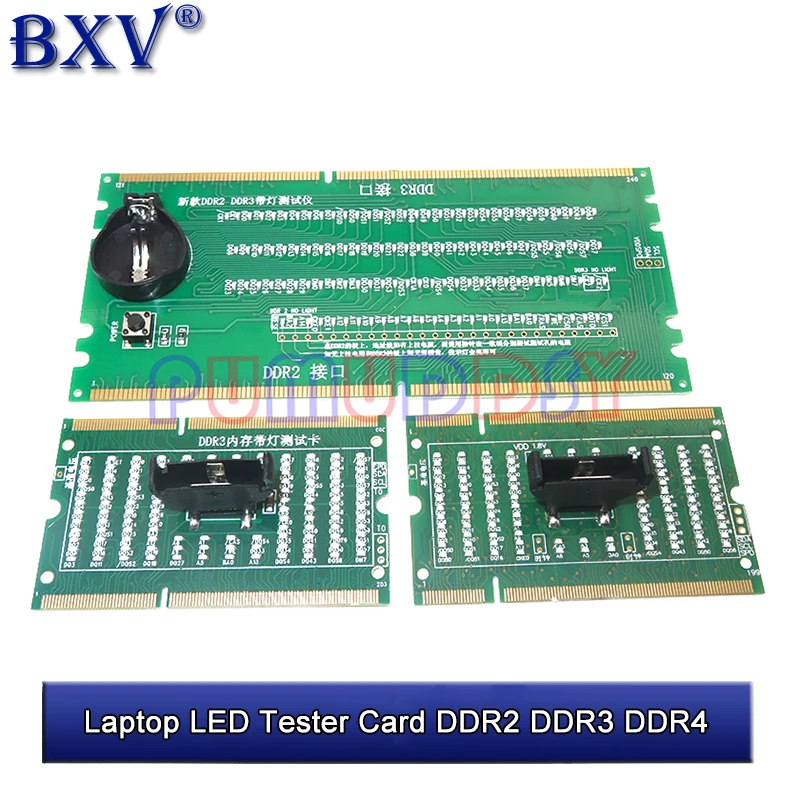 Laptop Motherboard Memory Slot New DDR2 DDR3 DDR4 Diagnostic Analyzer Test Card SDRAM SO-DIMM Pin Out Notebook LED Tester Card B