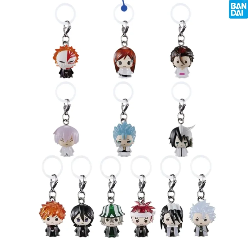 

Bandai Bleach Gashapon Anime Character Keychain Soul Society Arc Figure Pendant Bag Umbrella Hanging Charm For Anime Collectors