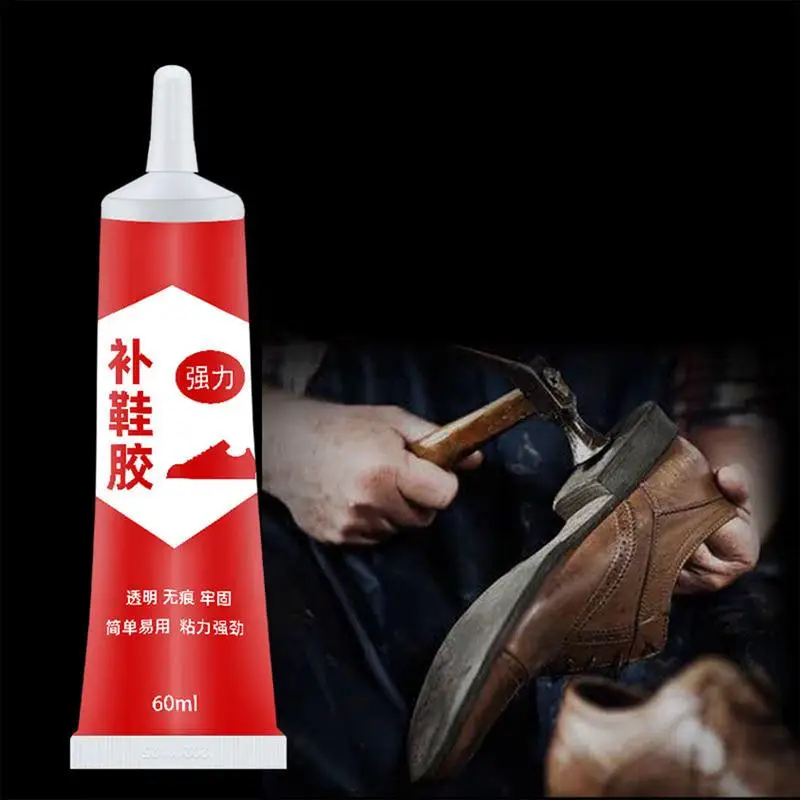 Shoe Glue 60ml Leather Boot Glue For Shoe Fix Transparent Soft Sneaker Glue Sole Repair Shoe Glue Repair Adhesive For Climbing