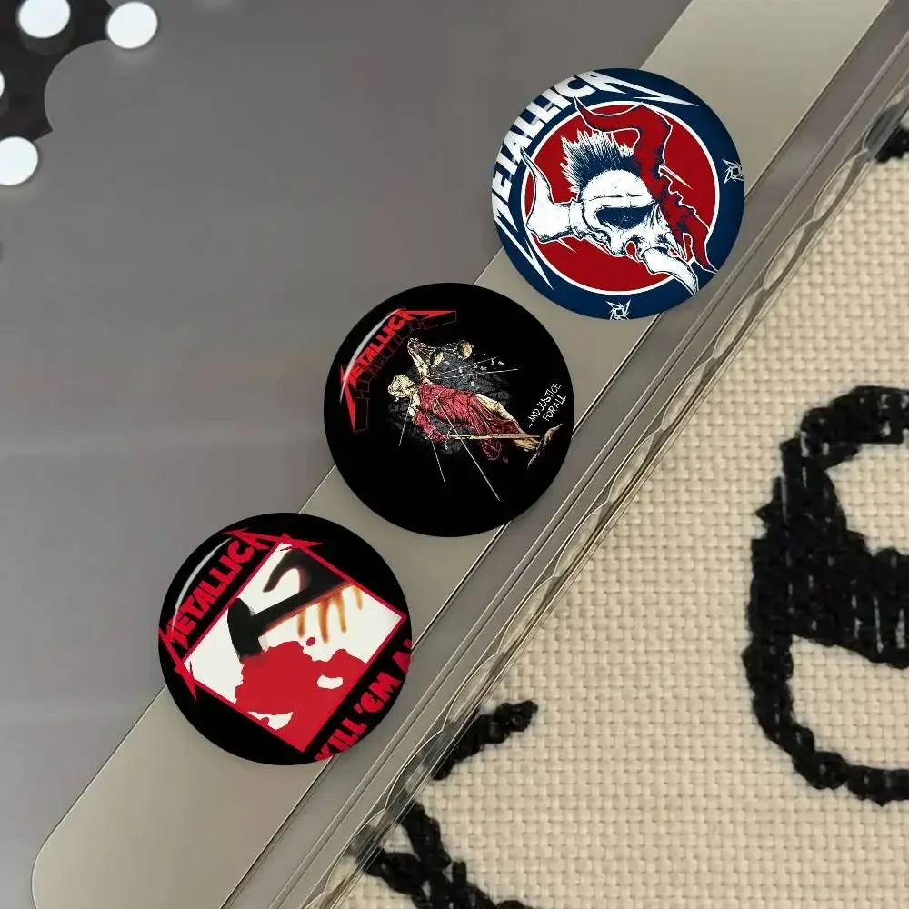LOGO M-METALLICA Band   Anime Brooches Cute Cartoon Badge Jacket Jeans Lapel Pin Gift Accessorie