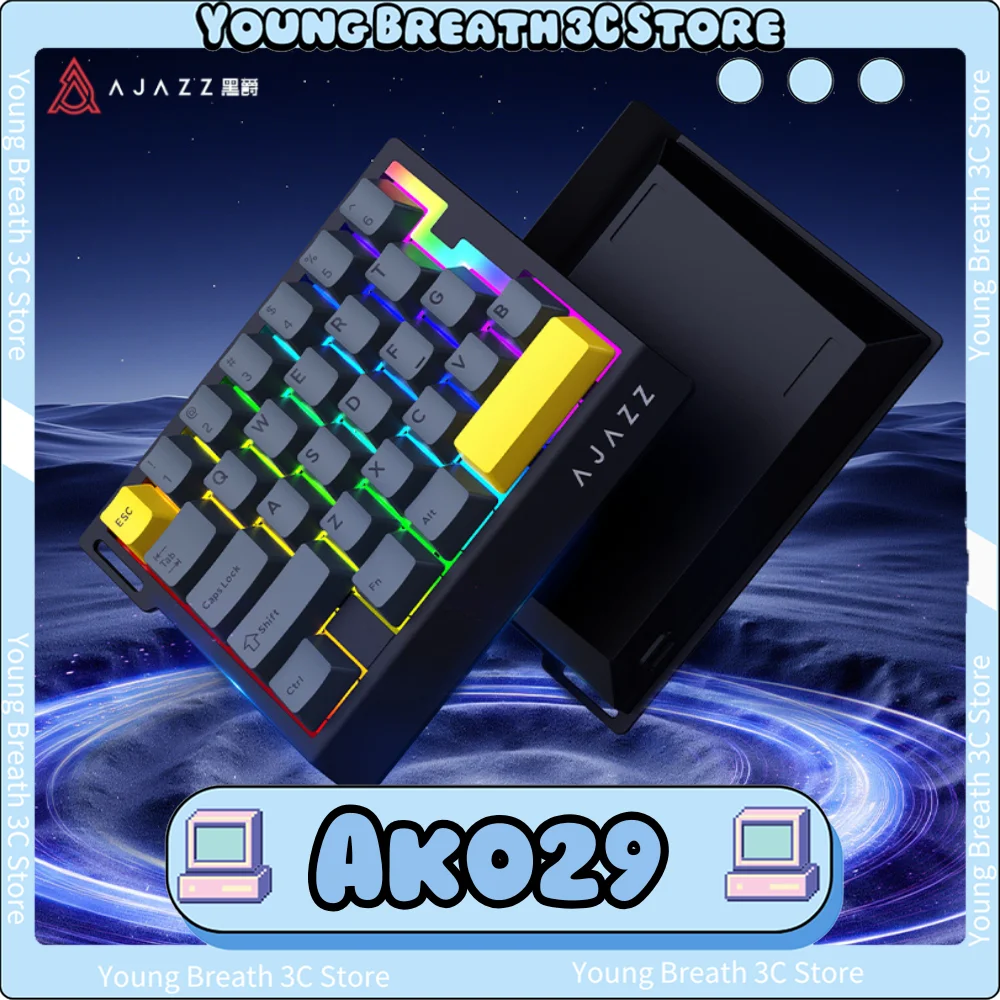 

Ajazz Ak029 Клавиатура с магнитным переключателем Проводная клавиатура 29 клавиш Одноручная киберспортивная клавиатура Низкая задержка Геймерские клавиатуры для Fps