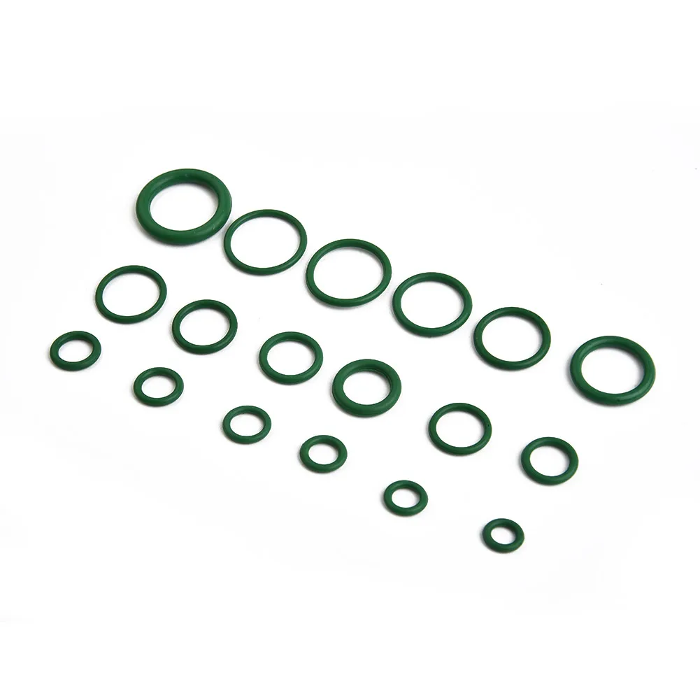 Complete 530 Pc Set of Rubber O Ring Washers and Seals for Automotive AC System Maintenance with HNBR Gasket Components