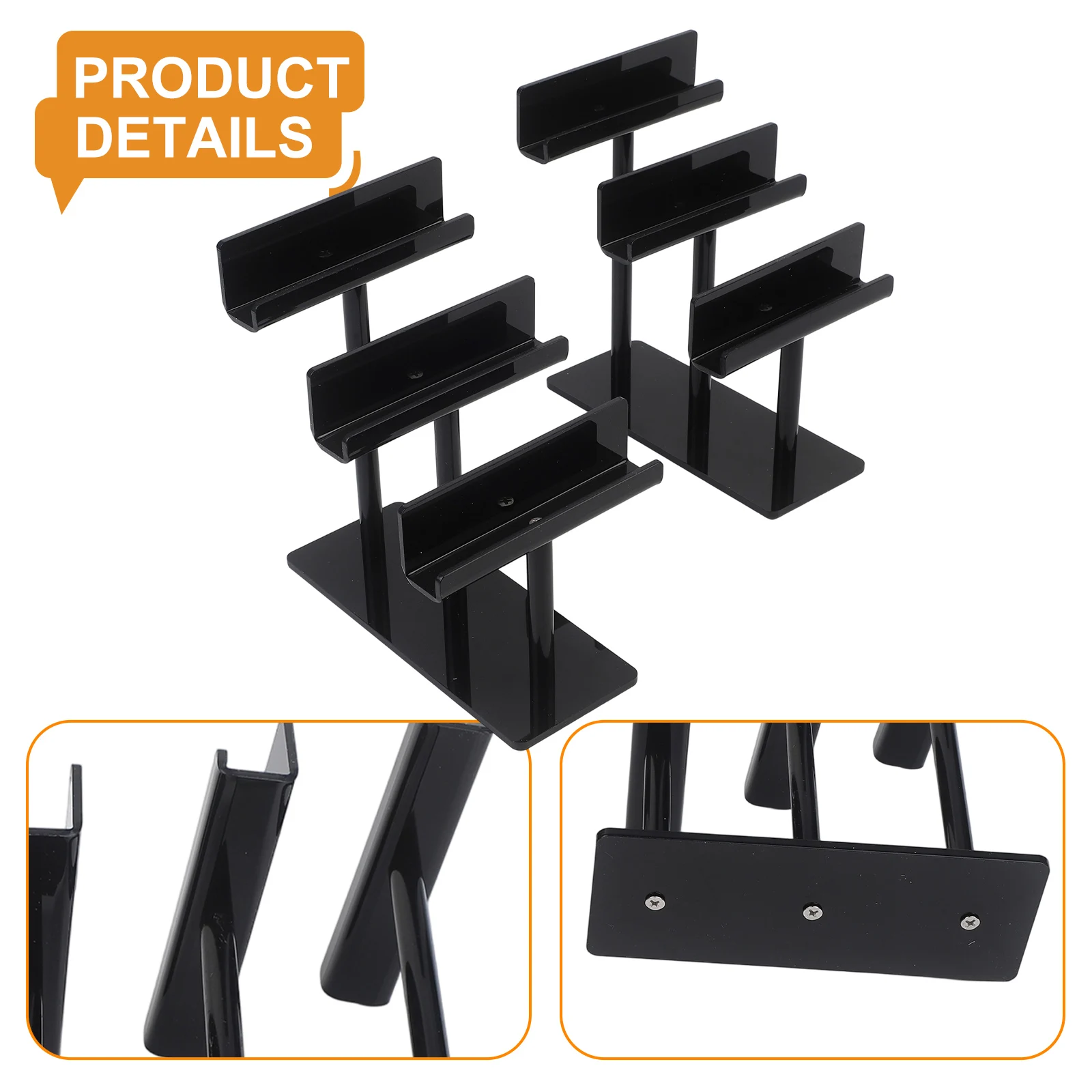 Eyewear Storage 3-Tier Organizer Eyewear Organization Acrylic Sunglasses Organizer Ample Storage Space Compact Size