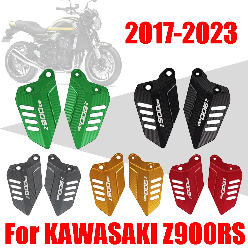 

Motorcycle FootPeg Footrest Rear Set Heel Guard Plates Protector For KAWASAKI Z900RS Z900 RS Z 900 RS 2017 - 2023 Accessories