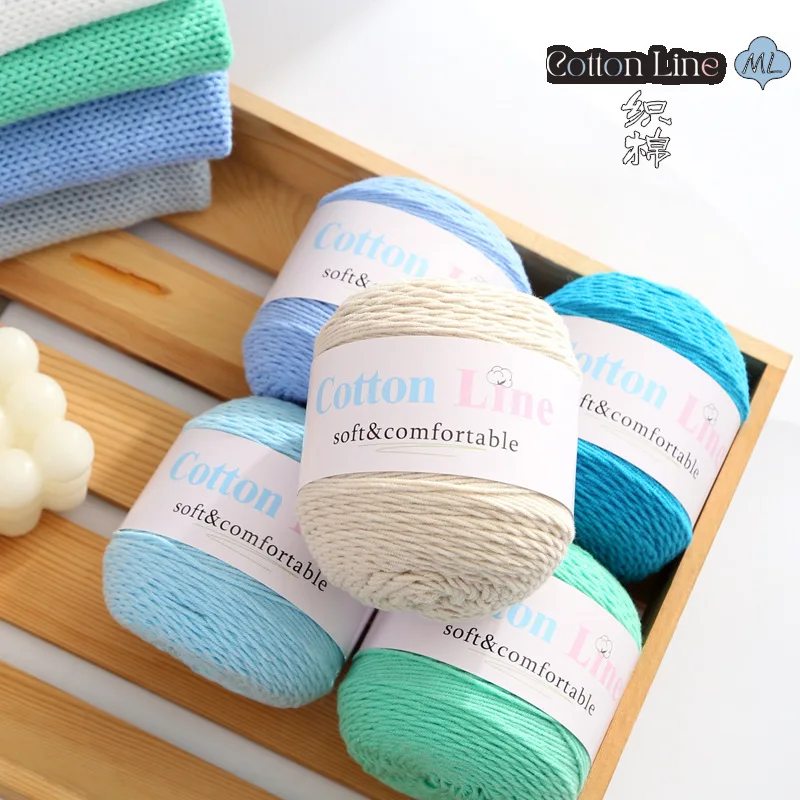 

75g Cotton Hand Knitting Yarn Crocheting Yarn Knit Sweater Scarf Hat Blanket Carpet Cushion Threads Crochet Bag