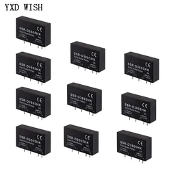 10pcs 3A 5A 8A DC-AC Solid State Relay Module SSR-D3803HK SSR-D3805HK SSR-D3808HK Solid State Relays D3803HK D3805HK D3808HK