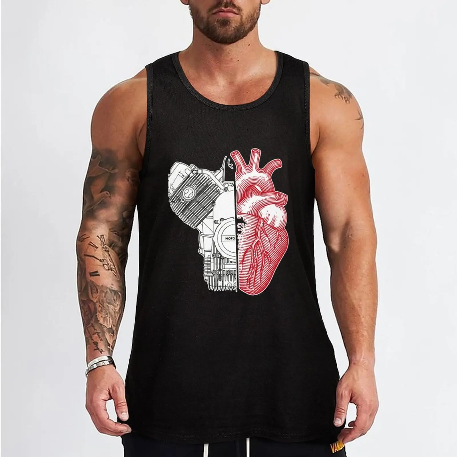 Ho un cuore bicilindrico 5 Tank Top gym accessories men T-shirt male Men's summer clothes