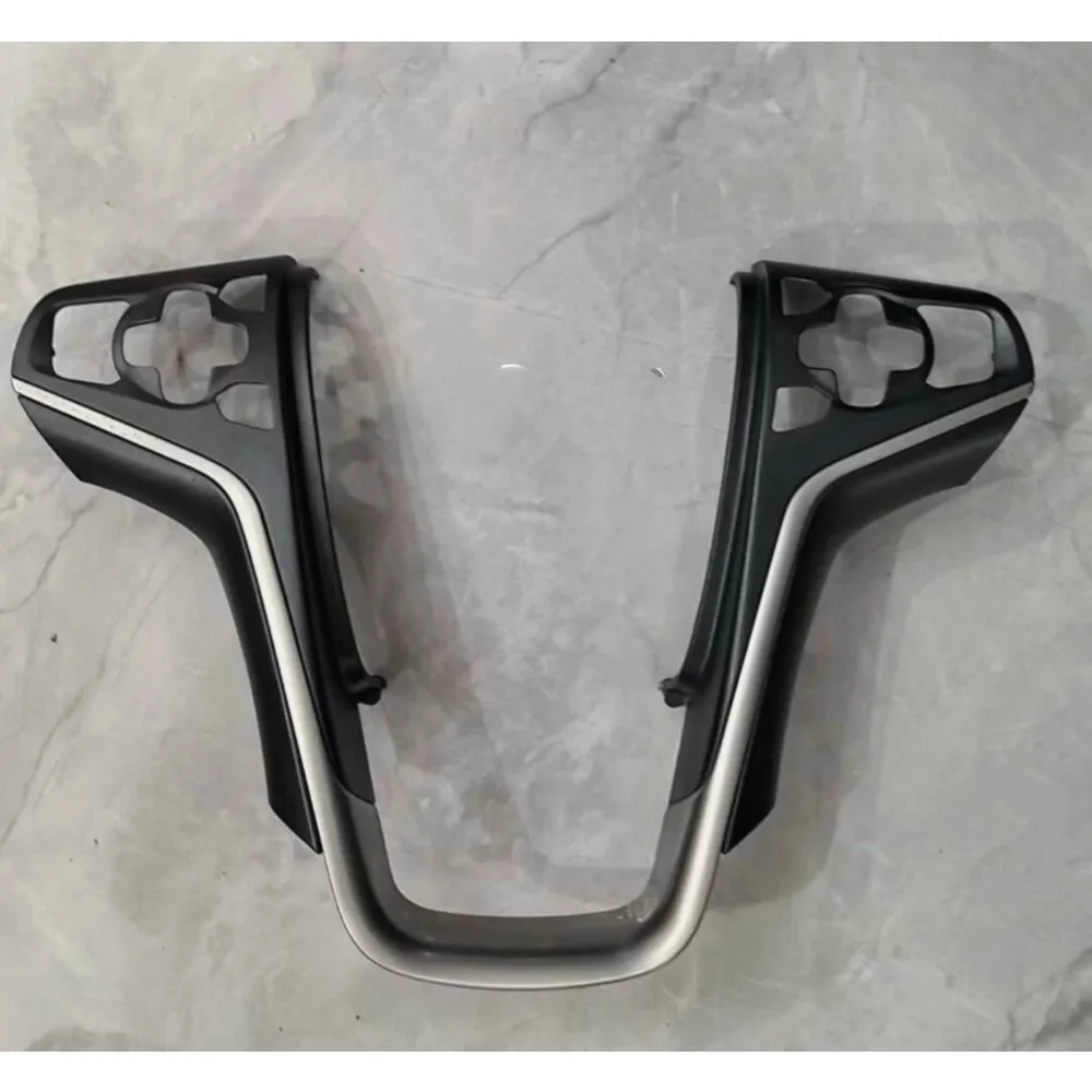 Steering Wheel Switch Decorative Frame Decorative Strip Electroplated Bright Genuine Black Brown for Buick LaCrosse 2014-2016
