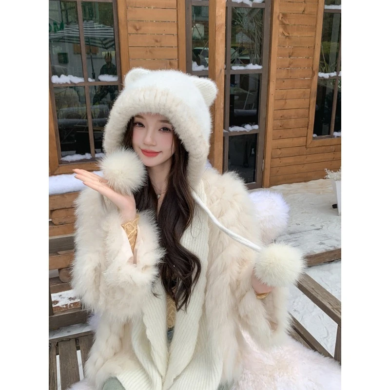 cute-cat-ears-mink-fur-thunder-hat-ear-protector-winter-ladies-mink-fur-fox-hairball-big-head-circumference