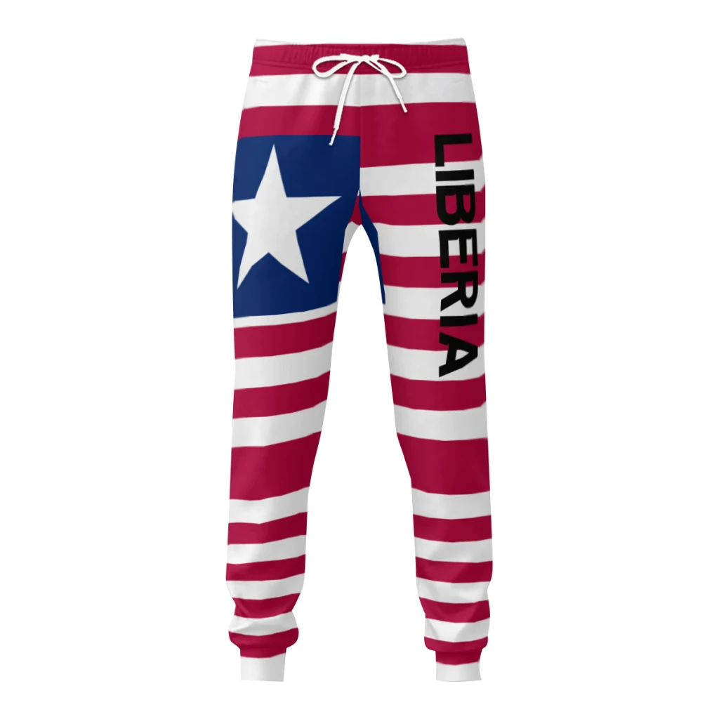 

Liberia Flag Mens Sweatpants with Pockets Joggers for Men Sports Casual Sweat Pants With Drawstring