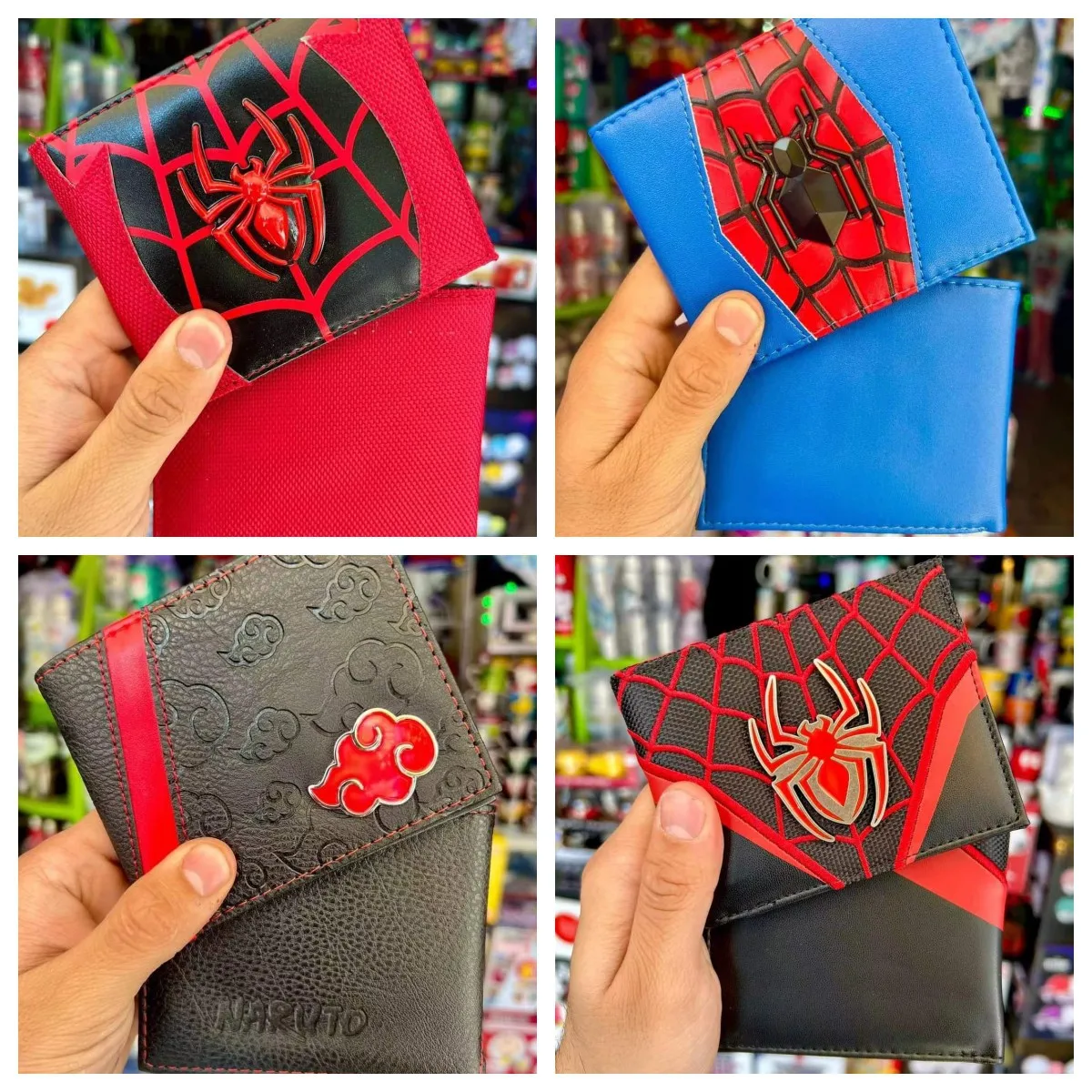 

Naruto Deadpool PVC Wallet Cartoon Anime Spiderman Purse with Coin Pocket