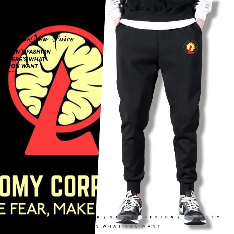 

Loboy Corporation Men's Casual Sports Long Pants Autumn Winter Loose Fit mid Waist Cotton Polyester Blend Youth Faion