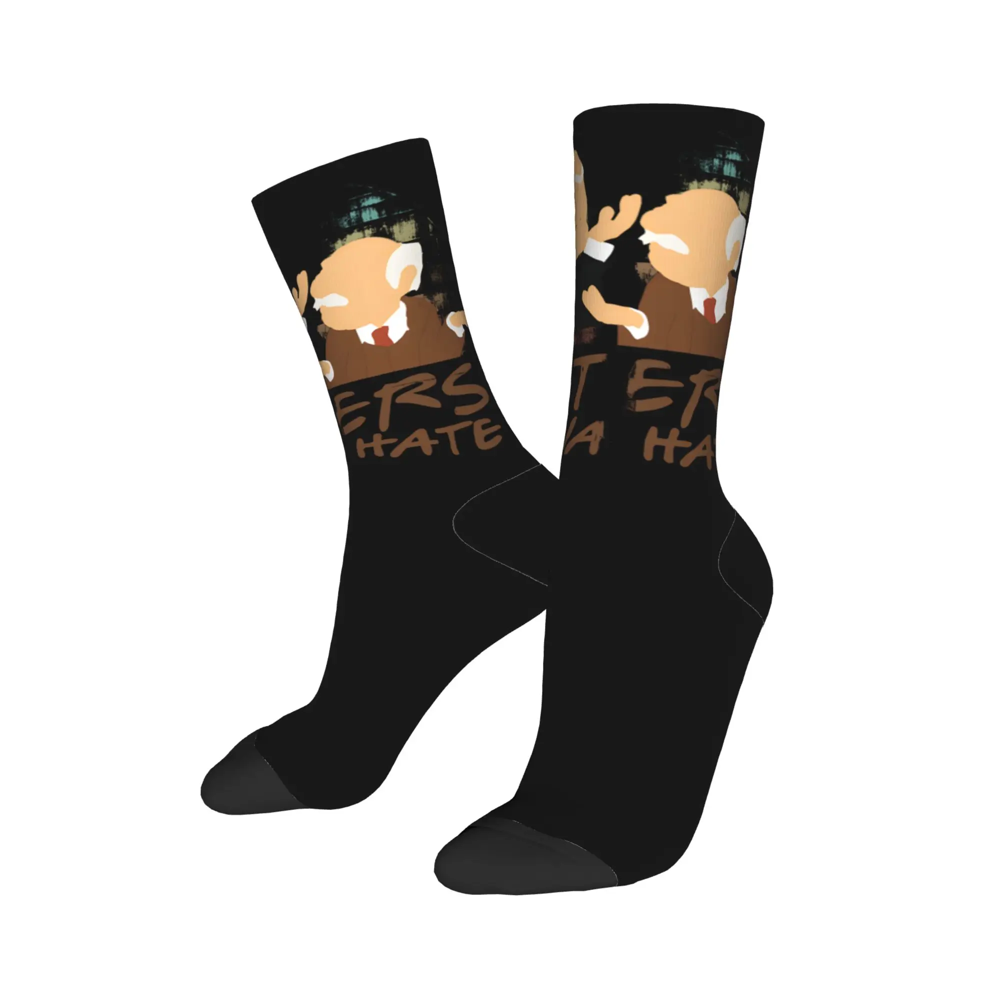 Statler and Waldorf Socks Hater  Anti Skid Stockings Couple Medium Soft Running Sports Socks Winter Funny Printed Socks