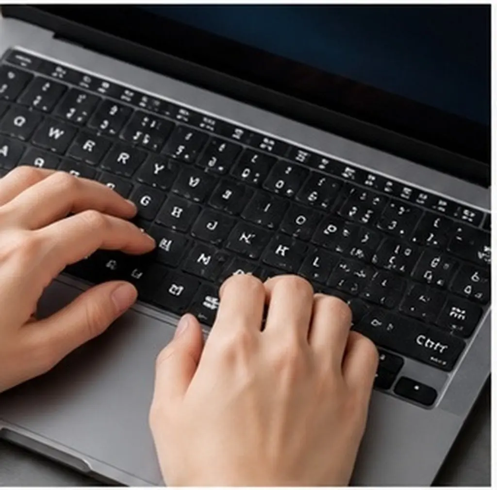 2Sheets Computer Keyboard Stickers English Letters Laptop Notebook Self Adhesive Clear Lettering Keyboard Stickers