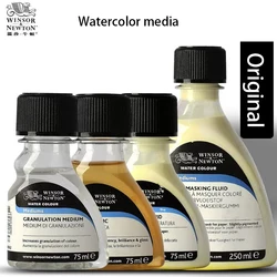 1 garrafa winsor newton pintura aquarela meio 75ml arte mascaramento fluido, goma árabe, boi gall líquido, mistura, iridescente, fornecimento de arte