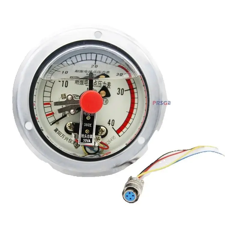 manometre-0-60mpa-40mpa-vapeur-axial-resistant-aux-tremblements-de-terre-contact-electrique