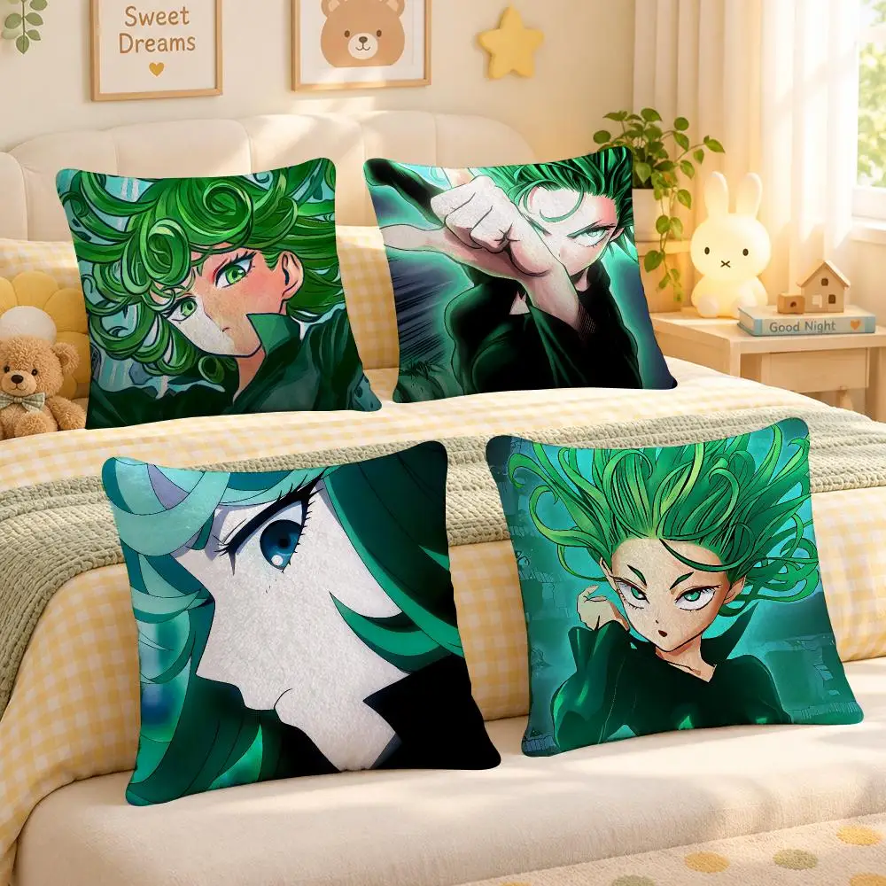 Anime One Punch Man Hero Manga Cushion Cover Personalized Soft Plush Pillow Living Room Home Sofa Bedroom Office Car Cushion