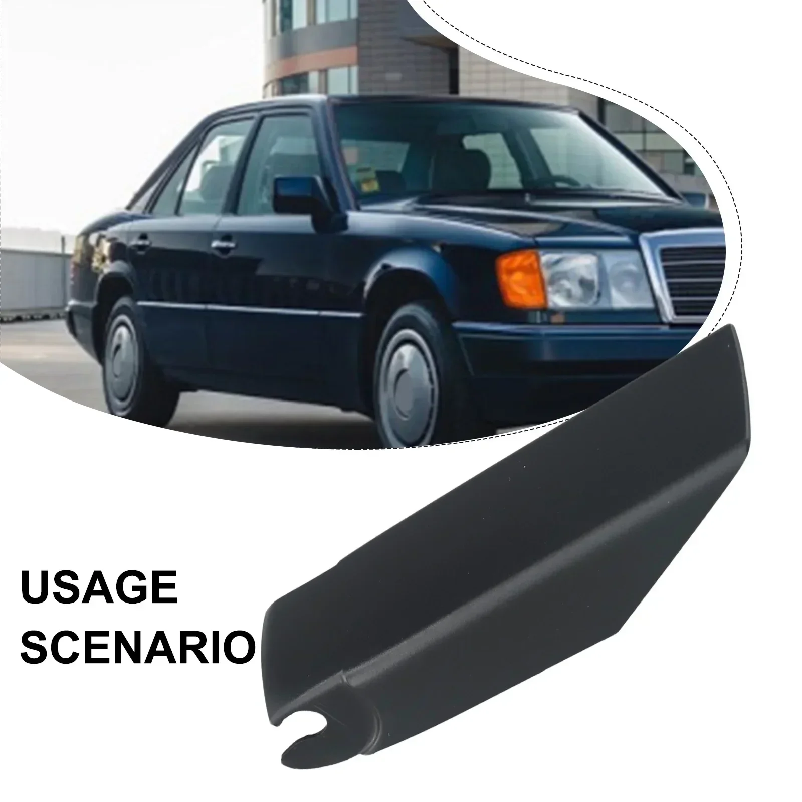 1pc For Mercedes For Benz Car Cover Wiper Windshield Wiper ABS Black For W124 W201 W210 OEM Number A1248240349 Easy Installation