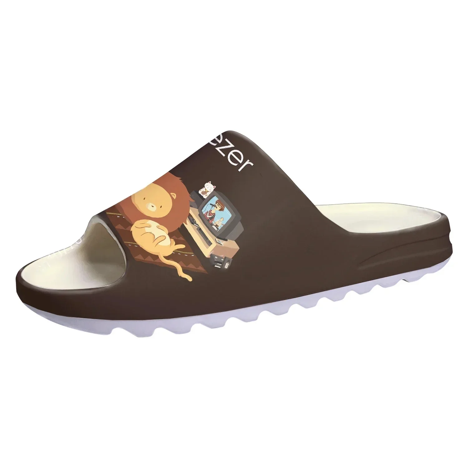 

Weezer Alternative Rock Group Soft Sole Sllipers Home Clogs Step on Water Shoes Mens Womens Teenager Customize on Shit Sandals
