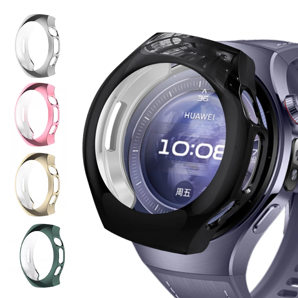 حافظة لهاتف هواوي ساعة 5 46 مللي متر 42 مللي متر ملحقات واقي للشاشة شامل مقاوم للصدمات من البولي يوريثان غلاف ممتص للصدمات هواوي watch5 واقي