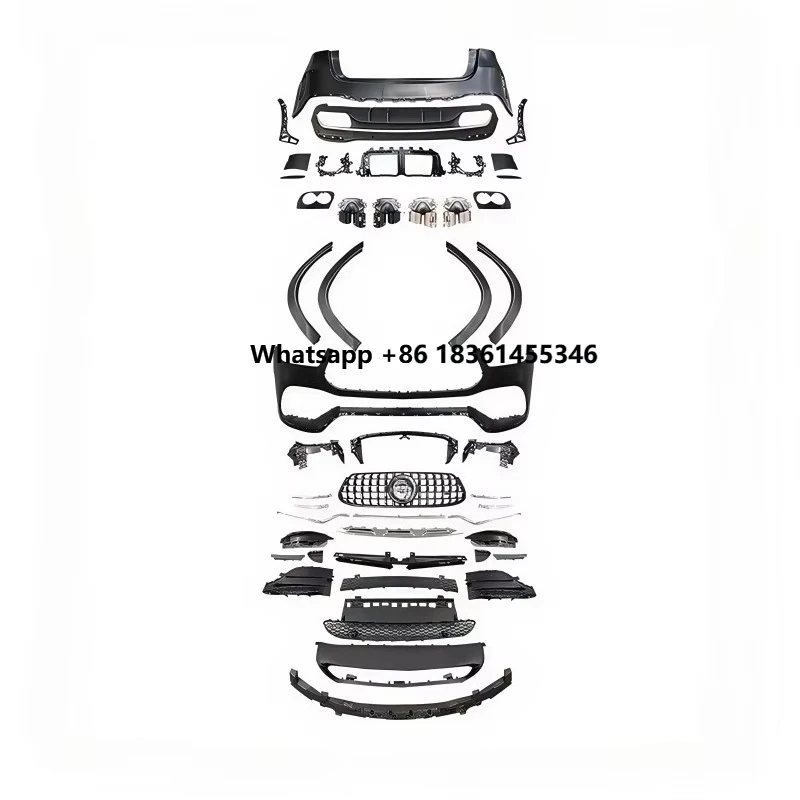 

for GLE350 GLE450 Modified GLE53 Front Bumper Grille Wheel Arches Rear Bumper Lip and Throat