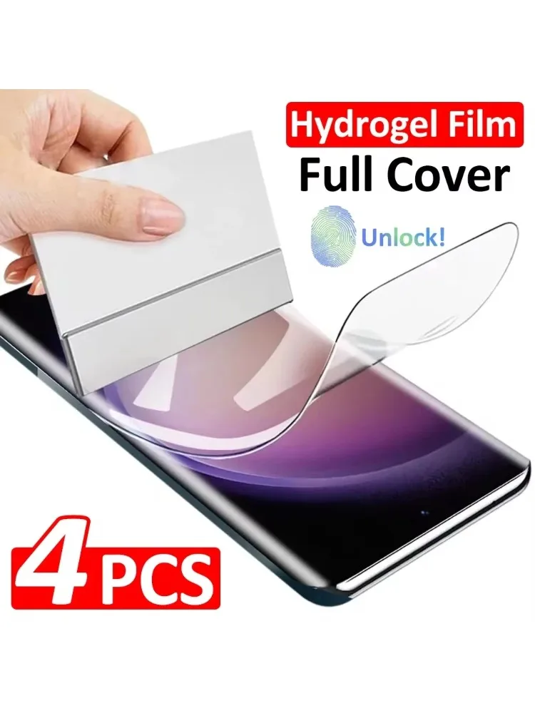 1-4 szt. Folia hydrożelowa do Xiaomi Poco M7 X7 F7 M6 X6 X5 F6 F5 Redmi Note 15 14 13 Pro 12 11 10 9 11S 14C C71 C65 Ochraniacz ekranu — 2