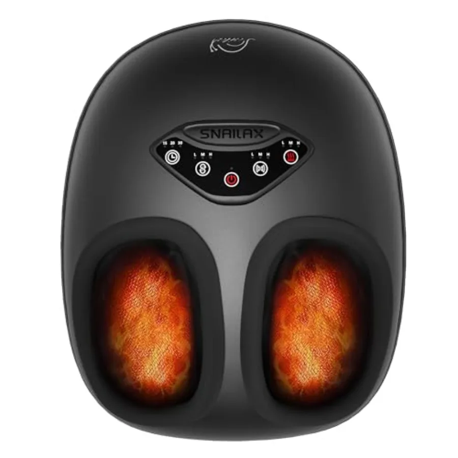 

Shiatsu Feet Massager with Heat, Deep Kneading Rolling Compression Feet Massager for Plantar Fasciitis Neuropathy, 3 Heating Le