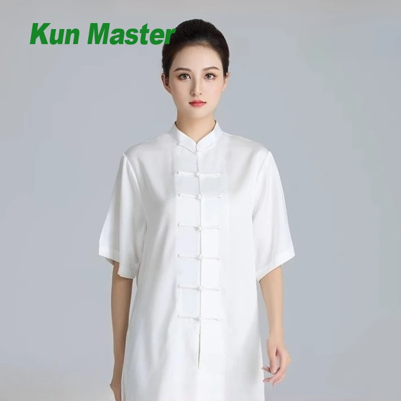 

Tai Chi Suit Kung Fu Uniform for Men Women Chinese Martial Arts Clothing Lustrous Sheen Fluid Drape Loose Fit Performance Wear