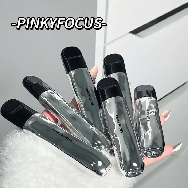 

PinkyFocus Obsidian Shine Mirror Lip Gloss, Korean Style, Pure and Delicate, Moisturizing, Glossy Glass Lipstick