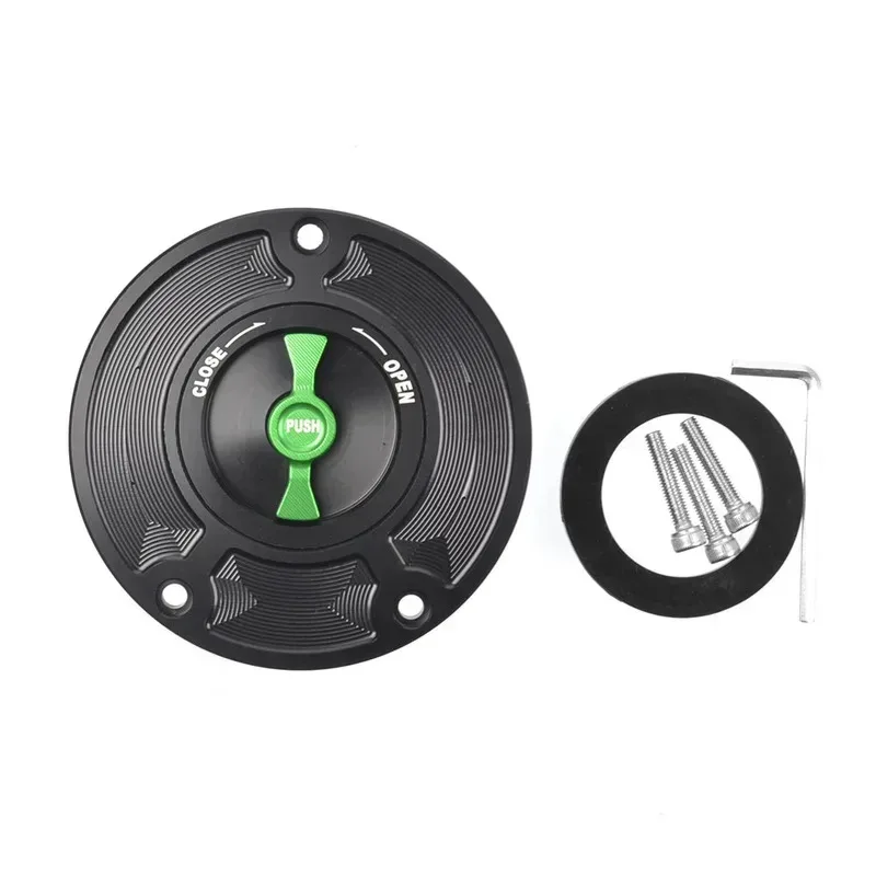 NEW for KAWASAKI Z1000 Z800 Z750 Z125 ZX10R ZX6R NINJA1000 NINJA650R ER6N ER6F NINJA VERSYS 1000 CNC Fuel Tank Cap view 2
